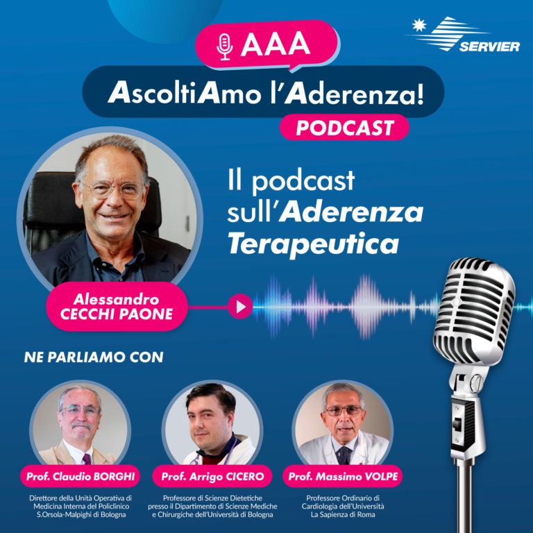 AAA – AscoltiAmo l’Aderenza! Alessandro Cecchi Paone racconta l’Aderenza terapeutica nei podcast del Gruppo Servier in Italia